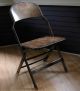 Antique - Vintage American Seating Folding Chair - 1940 ' S - Made In The Usa 1900-1950 photo 6