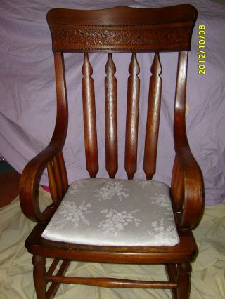 Antique Oak Rocking Chair photo