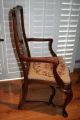 Antique W.  K.  Cowan Co.  Chicago Mahogany Queen Anne Style Dining Armchair 1900-1950 photo 3
