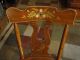 Old Lyre Back Plank Bottom Wood Chairs Set Of 4 1900-1950 photo 3