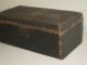 Early Antique Leather Document Trunk 1800-1899 photo 2