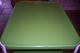 1960s 70s Green & White 3 Shelf Utility Cart Electical Outlet 20 X 15 X 29 