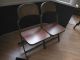 Antique - Vintage Clarin Double Folding Chairs - Made In The Usa - Look No Res 1900-1950 photo 2