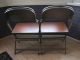 Antique - Vintage Clarin Double Folding Chairs - Made In The Usa - Look No Res 1900-1950 photo 3