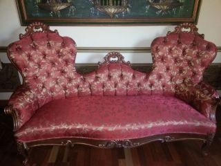 Antique French Sofa And Chairs photo