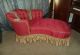 Antique Vtg Fainting Couch Settee Lounge Victorian Photography Prop Backdrop 1800-1899 photo 2