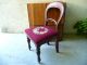 Vintage Victorian Carved Mahagony Side Chair With Needlepoint Seat 1800-1899 photo 1