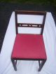 Vintage Wood Mahogany Child ' S Chair Antique Upholstered Decor Unknown photo 2