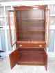 1940 ' S Vintage Mahogany China Cabinet Smaller Size Lines Excellent Cond. 1900-1950 photo 1
