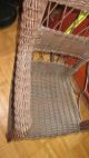 Antique Childs Wicker Rocker - Brown In Color - - Some Scuffing 1900-1950 photo 2