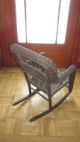Antique Childs Wicker Rocker - Brown In Color - - Some Scuffing 1900-1950 photo 6