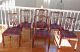 Set Of 6 Chinese Chippendale Mahogany Dining Chairs W/ralph Lauren Fabric Seats Post-1950 photo 1