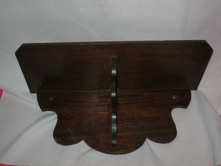 Antique Vintage Primitive Wood Wall Shelf For Knick Knacks What Not photo