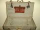 ☆ Wonderful Antique French Travel Suitcase / Trunk 1900-1950 photo 9