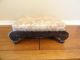 Antique Foot Stool With Padded Removable Cushion 5 