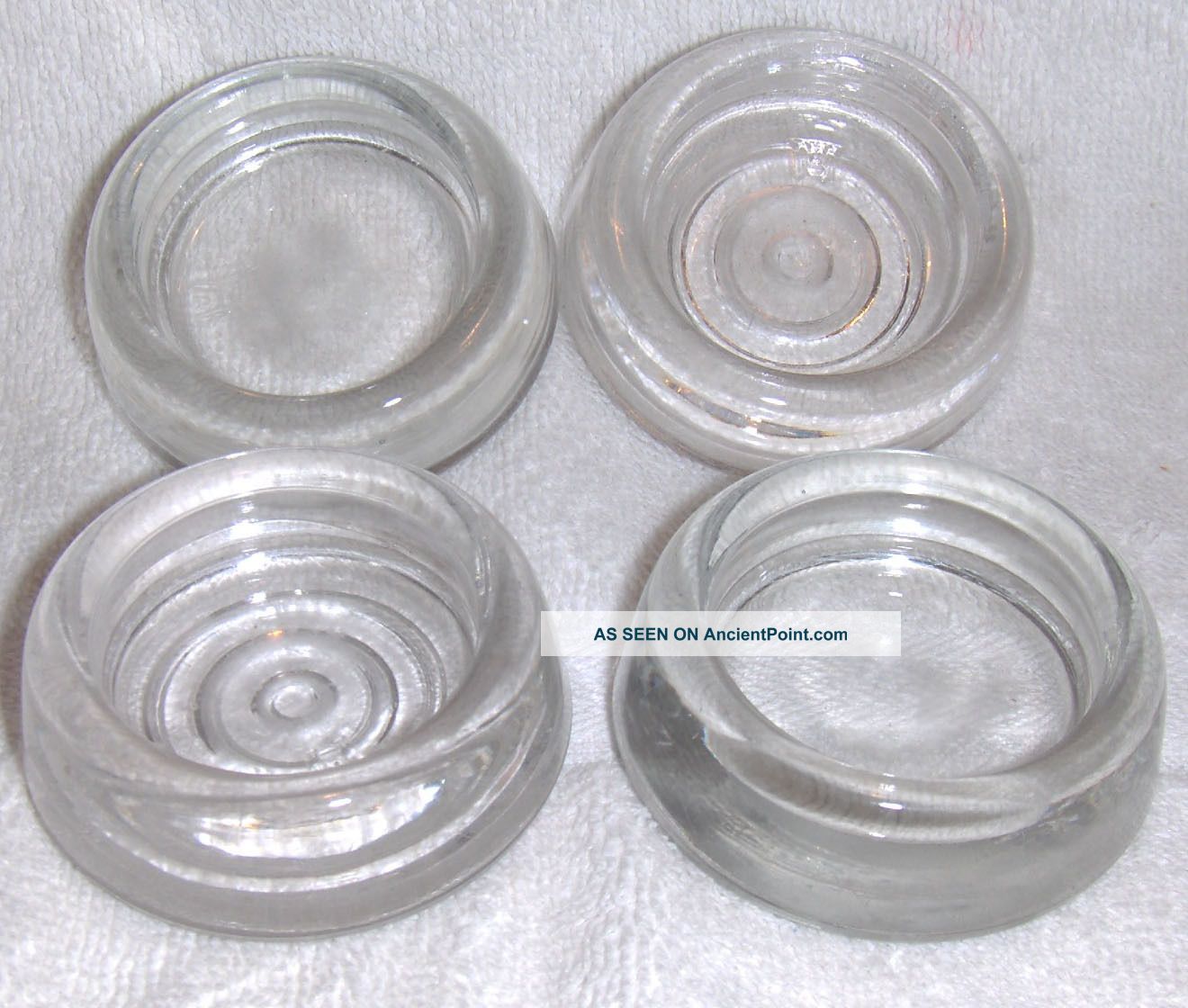 4 Vintage Glass Carpet Protectors For Furniture Other photo