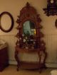 ✿✿ 1880 ' S Walnut Mirrored Etagere / Hall Stand / Console Table ✿✿ 1800-1899 photo 10