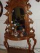 ✿✿ 1880 ' S Walnut Mirrored Etagere / Hall Stand / Console Table ✿✿ 1800-1899 photo 4
