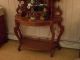 ✿✿ 1880 ' S Walnut Mirrored Etagere / Hall Stand / Console Table ✿✿ 1800-1899 photo 5