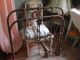 Antique Iron Youth Size Bed Shabby Patina Exquisite Chic Daybed Unknown photo 8