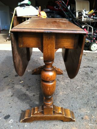 Wood Drop Leaf Table Country Style photo