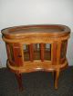 Vintage Vitrine Kidney Shaped Cabinet Removable Tray Accent Table W/ Glass Other photo 2