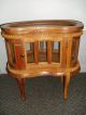 Vintage Vitrine Kidney Shaped Cabinet Removable Tray Accent Table W/ Glass Other photo 3