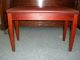 Piano Bench. . .  Mahogany/y/charry.  Brown Leather Top Post-1950 photo 1