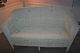 Antique Shabby White Woven Wicker Settee,  Love - Seat,  Couch,  Chaise 1900-1950 photo 10