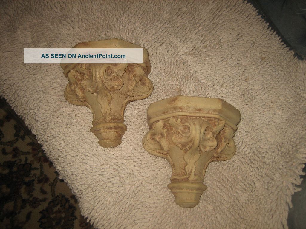 Gorgeous Pair Of Sculpted Wall Sconces/pair Other photo
