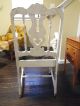 Antique American Painted Wood Paint Arm Chair Other photo 5