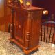 Victorian Walnut Hanging Cabinet With Carved Door And Key Latch 1800-1899 photo 4