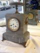 Antique Clock.  Grey And Black Marble.  C.  R.  Crookshank Other photo 1