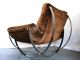 Mid Century Italian Stendig Chrome Lounge Chair Not Rocking Milo Baughman Eames Post-1950 photo 3
