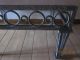 Wrought Iron And Marble Stone Coffee Table Post-1950 photo 1
