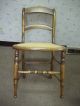 Three Antique Ladder Back Dining Room Chairs Cane Seat Refinished Simiilar 1900-1950 photo 3