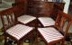 Mahogany Duncan Phyfe Drop Leaf Dining Table With Pads And 4 Chairs 1900-1950 photo 3