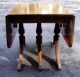 Mahogany Duncan Phyfe Drop Leaf Dining Table With Pads And 4 Chairs 1900-1950 photo 4