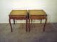 Stickley Country French Cherry Leathertop End Or Side Tables Post-1950 photo 10