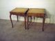 Stickley Country French Cherry Leathertop End Or Side Tables Post-1950 photo 3