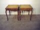 Stickley Country French Cherry Leathertop End Or Side Tables Post-1950 photo 4