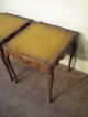 Stickley Country French Cherry Leathertop End Or Side Tables Post-1950 photo 5