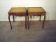 Stickley Country French Cherry Leathertop End Or Side Tables Post-1950 photo 8