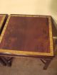 Pair Henredon Rittenhouse Flame Mahogany Chippendale End Side Tables Post-1950 photo 7
