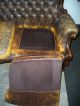 Vintage Antique Leather Parlor Couch And 2 Chairs Unknown photo 2