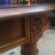 Antique Walnut Dinning Table With Carved Floral Design On Legs 1900-1950 photo 2