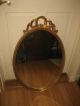 Antique Gold Beveled Glass Mirror Ribbon Top Other photo 1