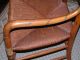 Mid 19th Century Decorated Italian Open Arm Chair With Rush Seat 1900-1950 photo 6