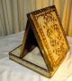 Antique White Gold Fancy Italian Wood Vanity Jewelry Box Must See 1900-1950 photo 2