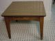 1 Of 2 Eames Era Walnut Laminate Square Table Mid Century Modern Side End Stand Post-1950 photo 1